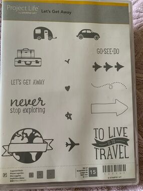 Stampin' Up! Project Life Let's Get Away Travel Stamp Set - Clear